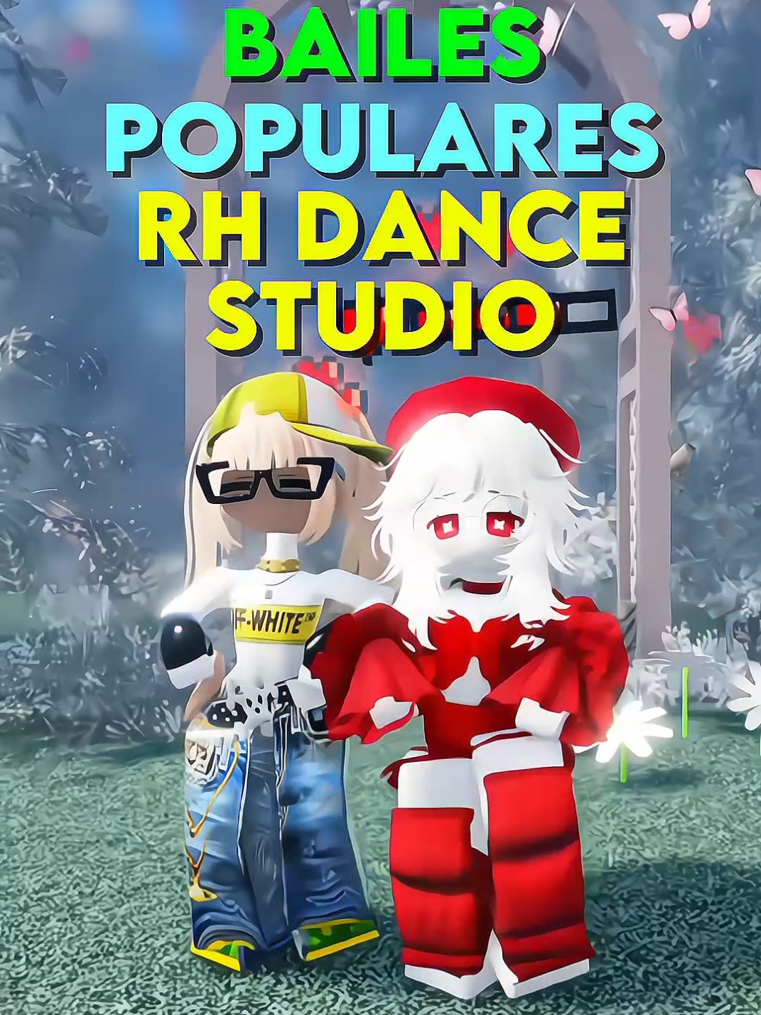 🍒 ¡Bailes populares en RH Dance Studio! 🍒 || Parte 5 - Acompañante: @Luzuu🦋  Mi baile favorito es el tercero. 👀  #roblox #robloxespañol #celynnei #robloxtrend #robloxianos #parati #robloxfyp #rhdancestudio #baileroblox #traicionera 