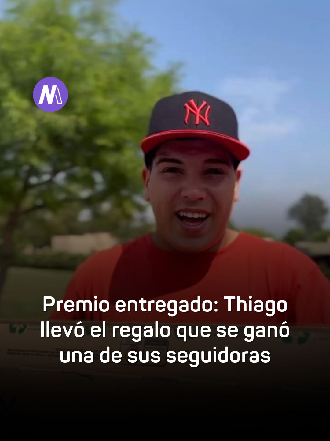 PREMIO ENTREGADO 🙌 Thiago Medina, el ex participante de GH, entregó el regalo que se ganó una de sus seguidoras. 💬