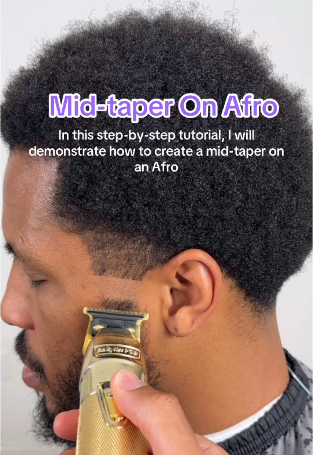 In this step-by-step tutorial, I will demonstrate how to create a mid-taper on an Afro haircut while maintaining maximum volume on the sides, resulting in a clean and sharp look. Guards used in this tutorial: .5 and 1 guard  Free hand to blend taper into volume #fyp #seattlebarber #washingtonbarber 