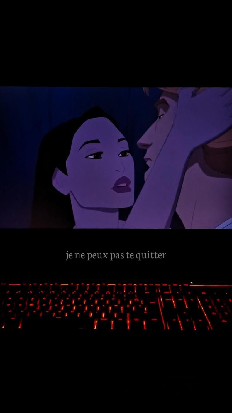 je ne peux pas te quitter... #anime #pocahontas #animeedit #sad #Love #citation 