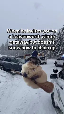 Do NOT embarass me on Stevens Pass 🙄 Let this be the first of many reminders to not only carry tire chains this winter but KNOW HOW TO USE THEM. You do NOT want to wait until you’re having a menty b on the shoulder of a mountain pass because that How To video on YouTube isn’t loading (surprise! No signal!) We all agree to do it? Zero people will be caught unawares and ill-prepared this winter? Cool, hands in the middle. Go team.  #washington #leavenworth #TireChains #SnoqualmiePass #StevensPass #fyp #MountainPass #pnw #wsdot #Meme #MemeCut 
