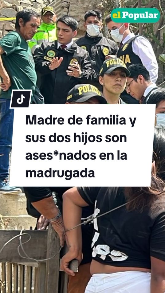 Los familiares de las víctimas y la policía tuvieron un fuerte enfrentamiento al ver que los cuerpos seguían tirados en el suelo | #ate #huaycan #madredefamilia #inseguridadciudadana #crimen #actualidad #diarioelpopular #elpopular 