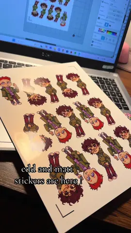 you guys asked for it… so here are the other two guys ! on my sh0p now !! link in bio and comments 🍀🤍 #artist #fyp #foryou #eddsworld #eddsworldedd #eddsworldmat #eddmatt #fanart #stickers #stickershop
