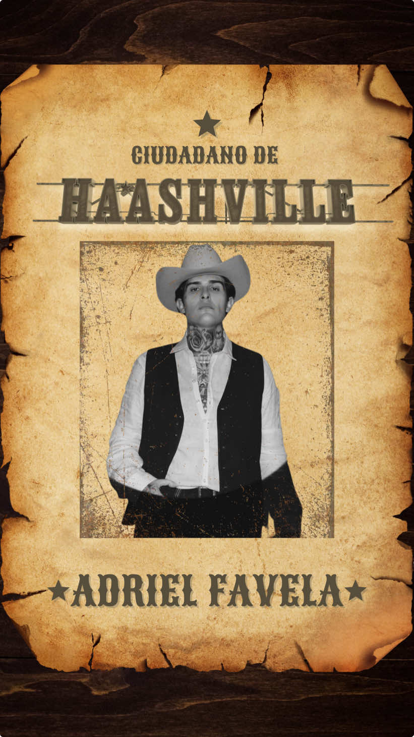 1,2,3 segundos para estar en 🌵📍HAASHVILLE  este 31 de octubre.  Nuevo disco 💿  @Adriel Favela tambien es ciudadano de #HAASHVILLE 