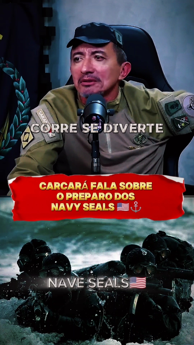 CARCARÁ FALA SOBRE TREINO DOS NAVY SEALS 🇺🇸⚓ #podcastpolicial #forcaehonra #militar #marinha #navyseals #legiaoestrangeira #usaarmymilitary 