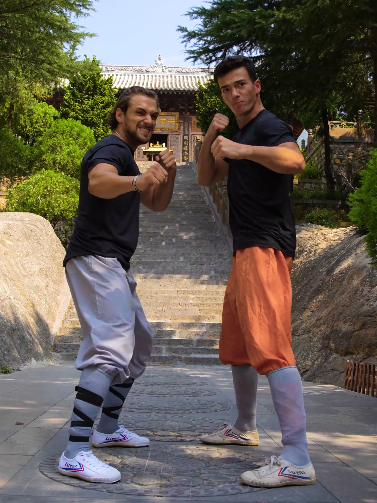 Pt.2 Result of the previous video! Now we’re ready 😎 Do you prefer version 1 or 2? Check out the backstage to see how we pulled off this transition! @sachka.w  #faffapix #vfx #transition #kungfu