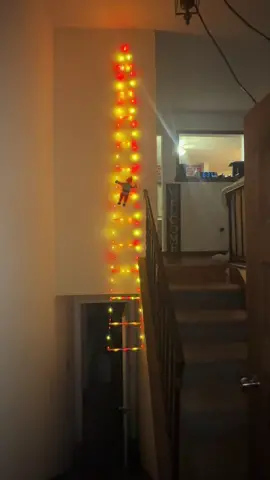 Santa climbing a ladder led light just in time for christmas! #santa #christmas #xmas #christmasdecorations #holidays 