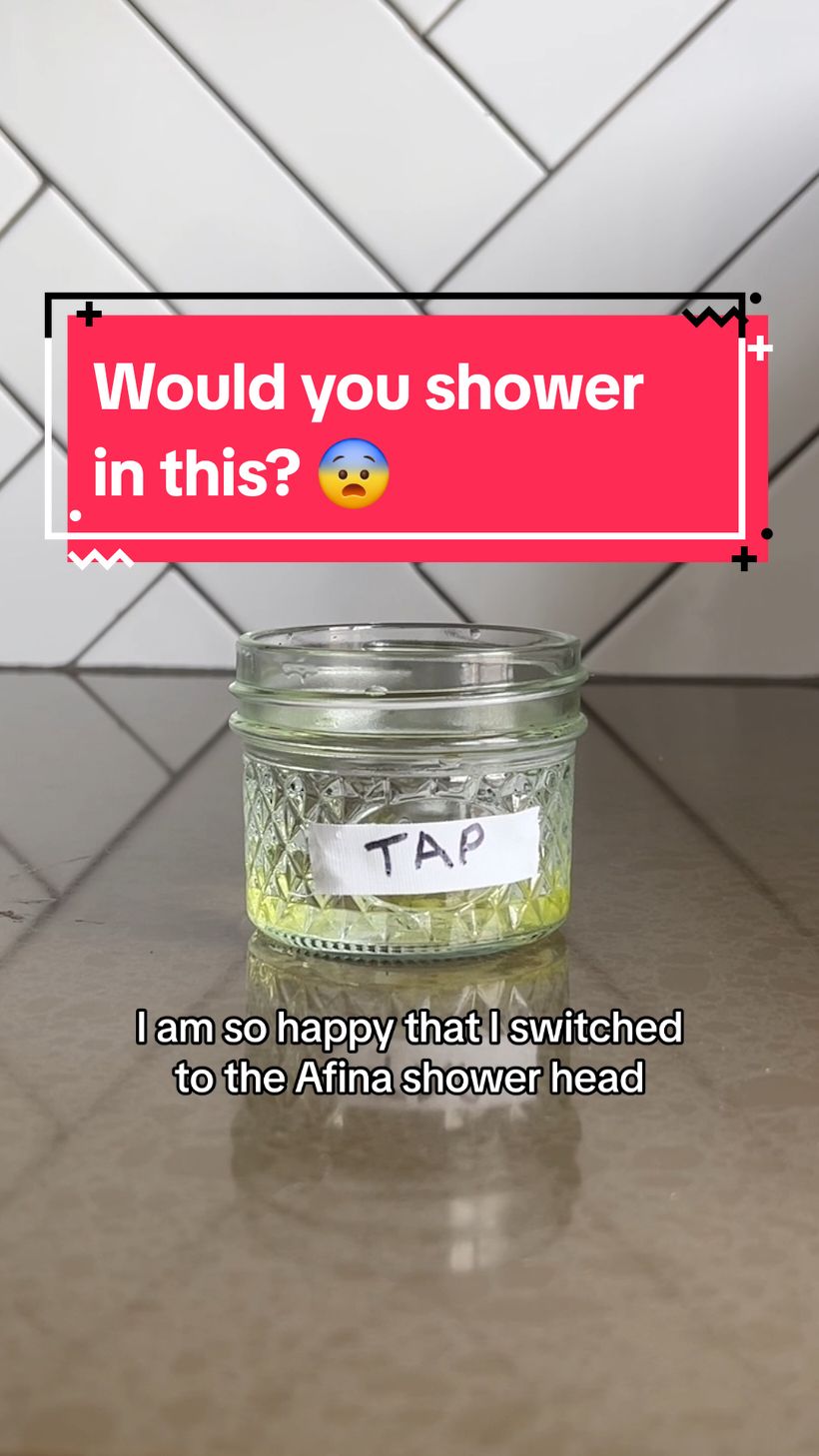 We tested your shower water... The results will surprise you! #afina #showerhead #showerroutine #filteredshowerhead 