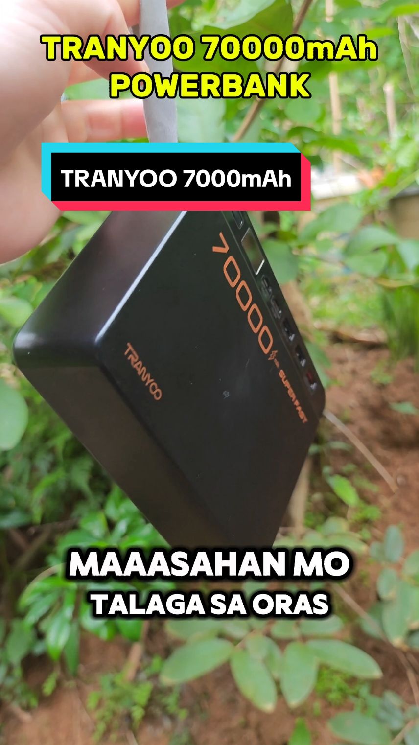 Ito yung gamit naming powerbank sobrang maaasahan sa brownout #powerbank #powerstation #tranyoopowerbank #tranyoo 