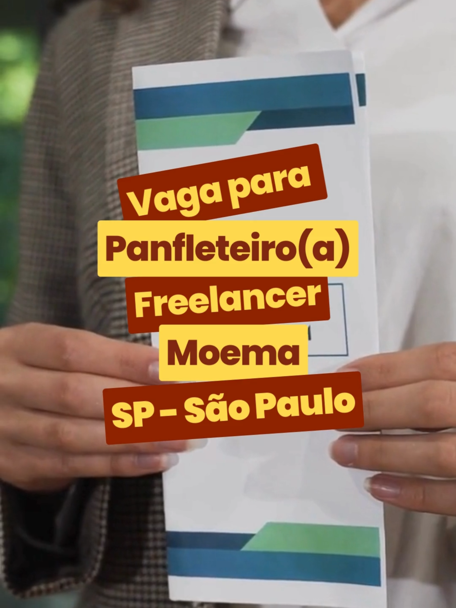 📢 Vaga para Panfleteiro(a) Freelancer em São Paulo, no bairro Moema! 🏙️ Se você é dinâmico(a), comunicativo(a) e gosta de trabalhar ao ar livre, essa oportunidade é para você! 🌟 Trabalho rápido e prático para quem busca uma renda extra. Não perca essa chance! #VagaDeEmprego #FreelancerSP #Panfleteiro #MoemaSP #TrabalhoFreelancer #EmpregoSP #TrabalhoExtra #OportunidadeDeEmprego #VagasFreelancer #VagasSP #SocialFoody #Emprego