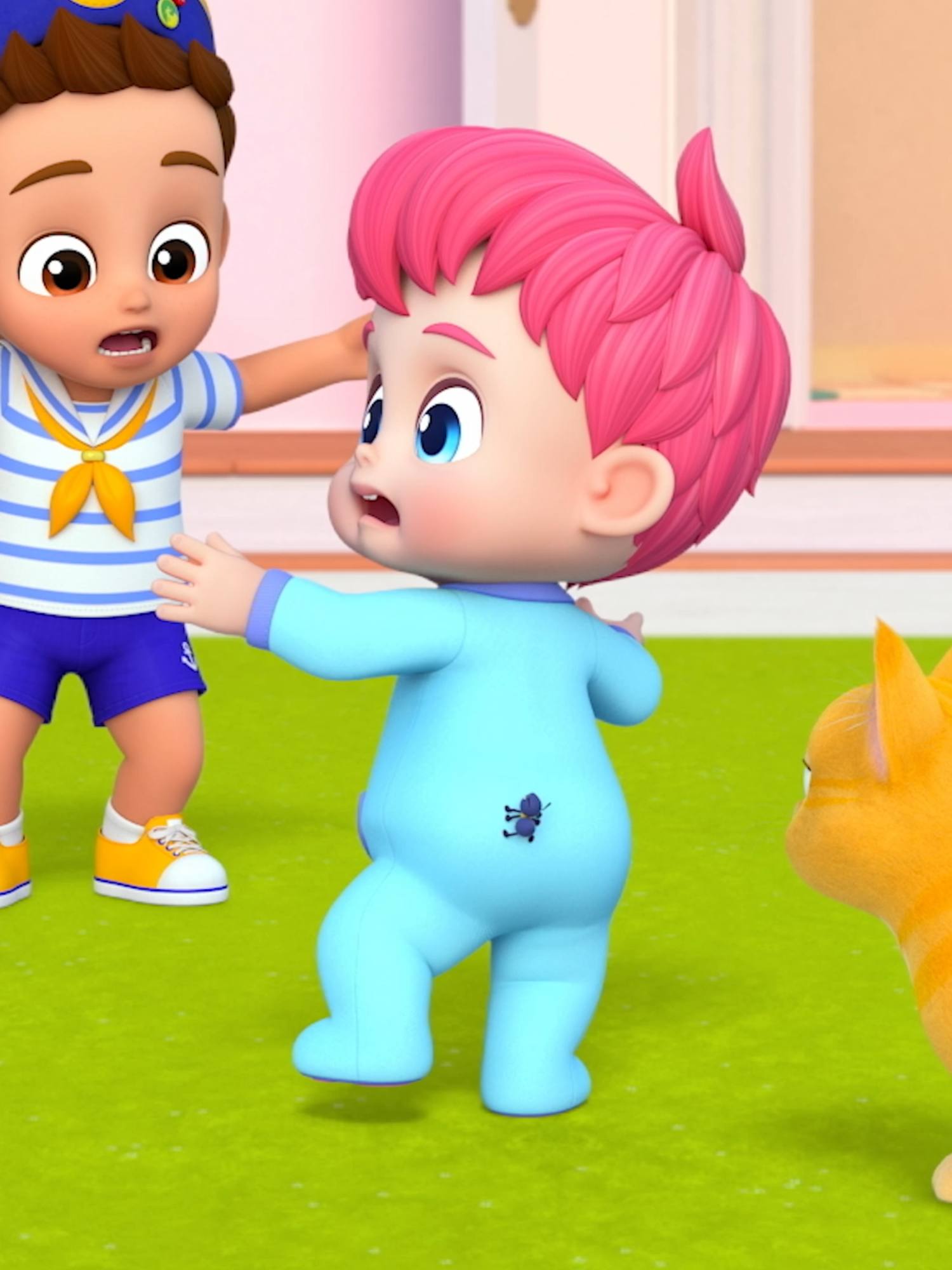 🐜 #OhNo ! What's that on my bum? #bug #crying #Bebefinn #nurseryrhymes #kidssong #toddleractivities #song #tiktokkids #baby #bebes #animation