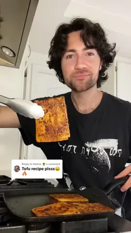 Replying to @Hanna 🌻 You guys have been wanting to see how I made my tofu from the last sandwich video so here it is! So simple but it makes all the difference especially in a sandwich 🥪 If you’re using fava or chickpea tofu it’s much easier to do in an air fryer or oven so it doesn’t break! Full Recipe: 1/2 block tofu (I usually use fava bean tofu because it’s soy free)  1 tbsp avocado oil  Pinch salt Black pepper  Garlic powder  Smoked paprika  1 tsp coconut aminos  . . . . . . #vegan #plantbased #veganrecipe #foodies #tofu #highprotein #sandwiches #vegansandwich #delimeat #veganchef #newrecipe 