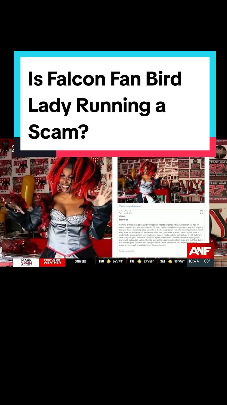 Uh-Oh CREDIT: @Atlanta News  #atlantanewsfirst #birdlady #atlantafalcons #superfan #chiefs #chiefsfans #georgia #georgianews #metroatlanta #atlanta #atlantanews #ga #atl #localnews 