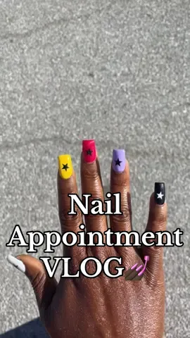 #nailappointment #Vlog 💅🏿 #starnailsalonkc #starnailset #fullset 🟩🟨🟧🟥🟪