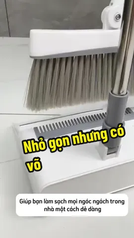Bộ chổi quét nhà kèm hót rác - Hót rác có răng lược dễ dàng cho việt gạt rác dính vào chổi #choi #xuhuong #foryou #minhdanghomecare #giadungthongminh #choiquetnha #choiquetdanang #giadungtienich #choikemkihotrac 