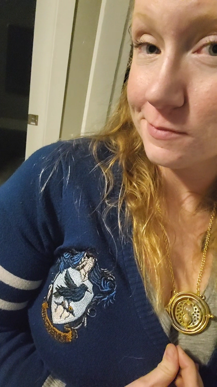 How else do you dress for an HOA meeting? #spooktober #ravenclaw #sortinghat #OOTD #hoa #wizard #witch #harrypotter