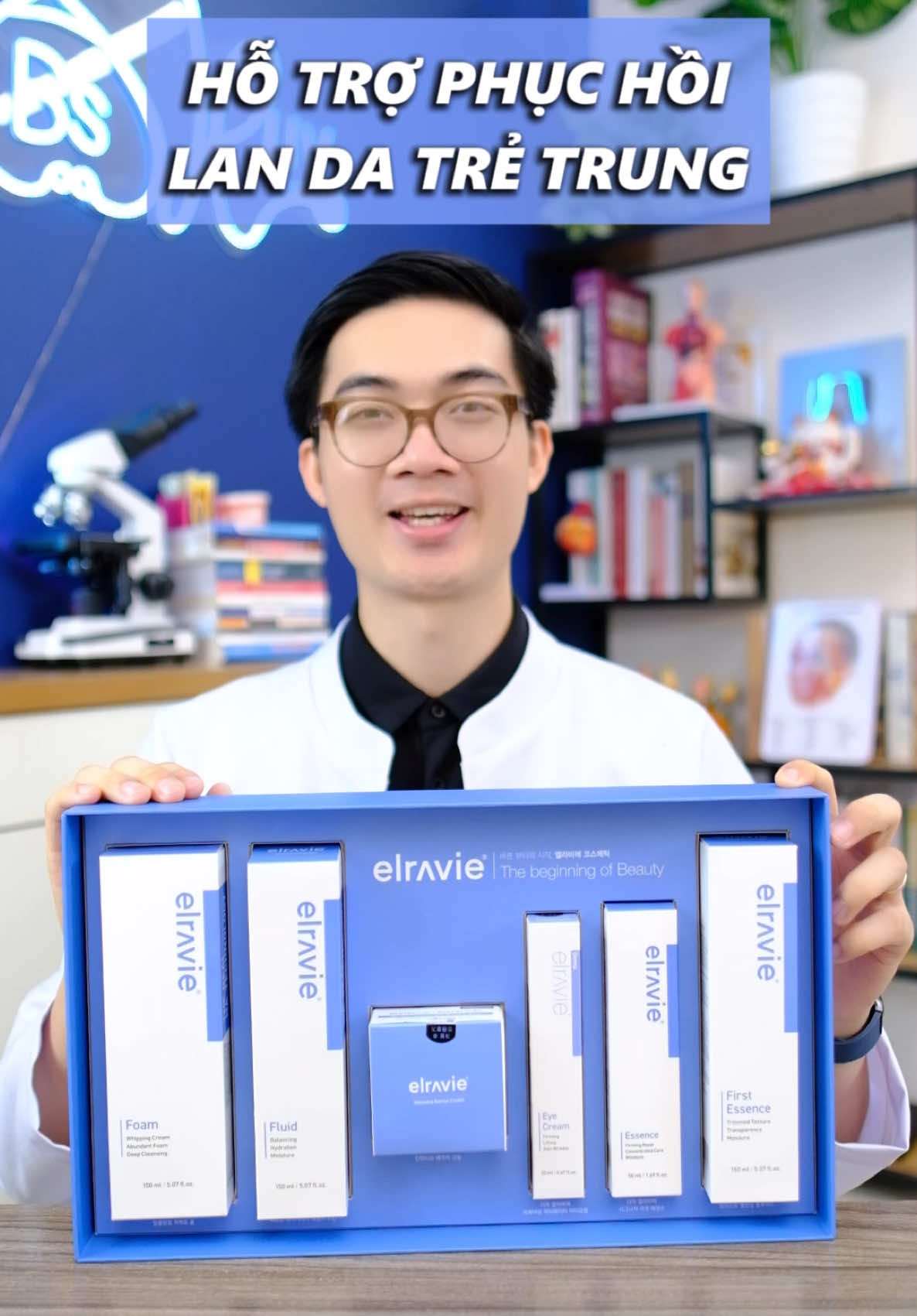 Da khô, xỉn màu, lỗ chân lông to ... tất cả để Dược mỹ phẩm Elravie cân hết #elravie #Elravievietnam #duocmypham #skincare 