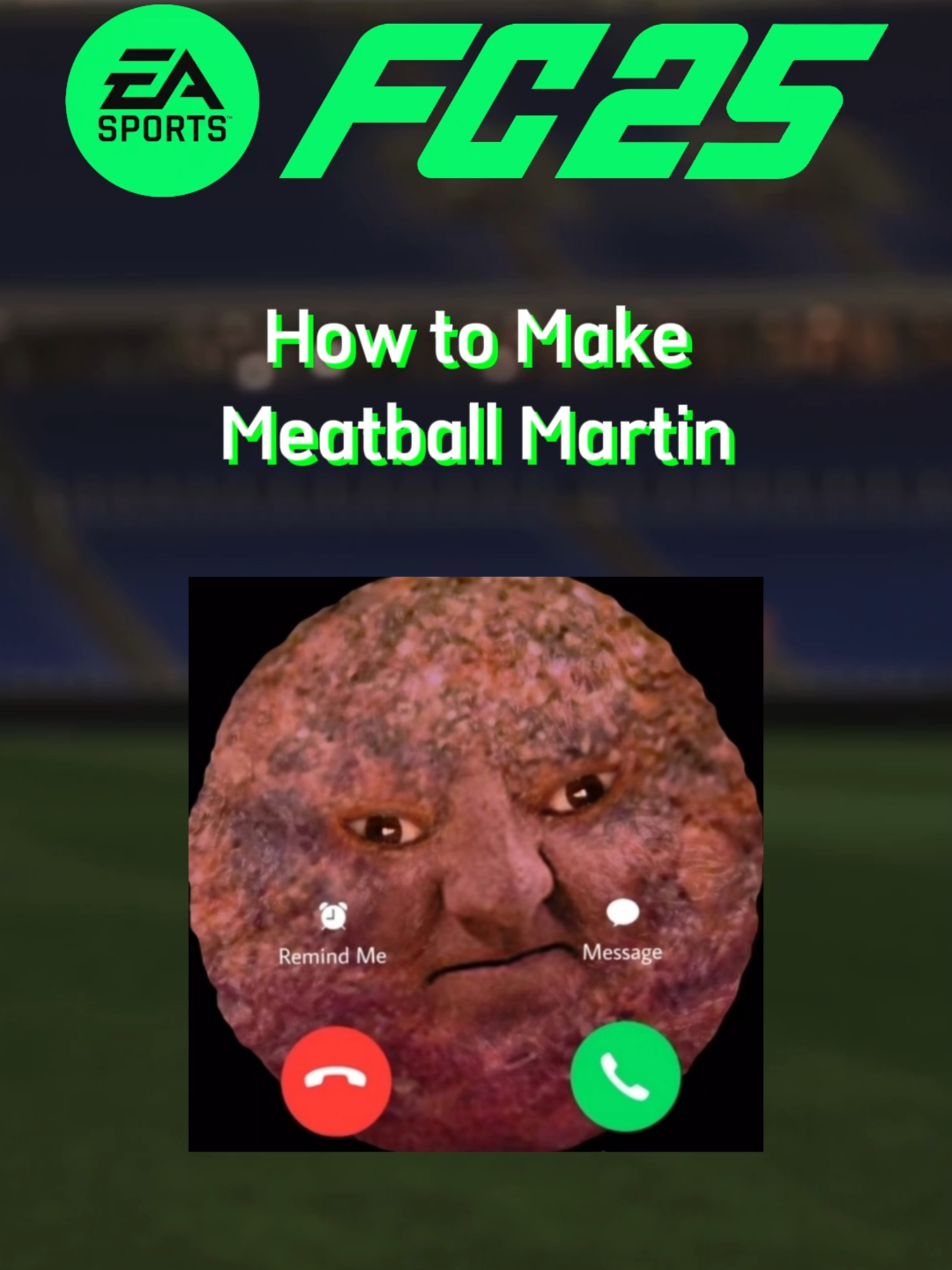 How to Make Meatball Martin - EA Sports FC 25 #fc25 #easportsfc #proclubs #meatballmartin #charliethesteak