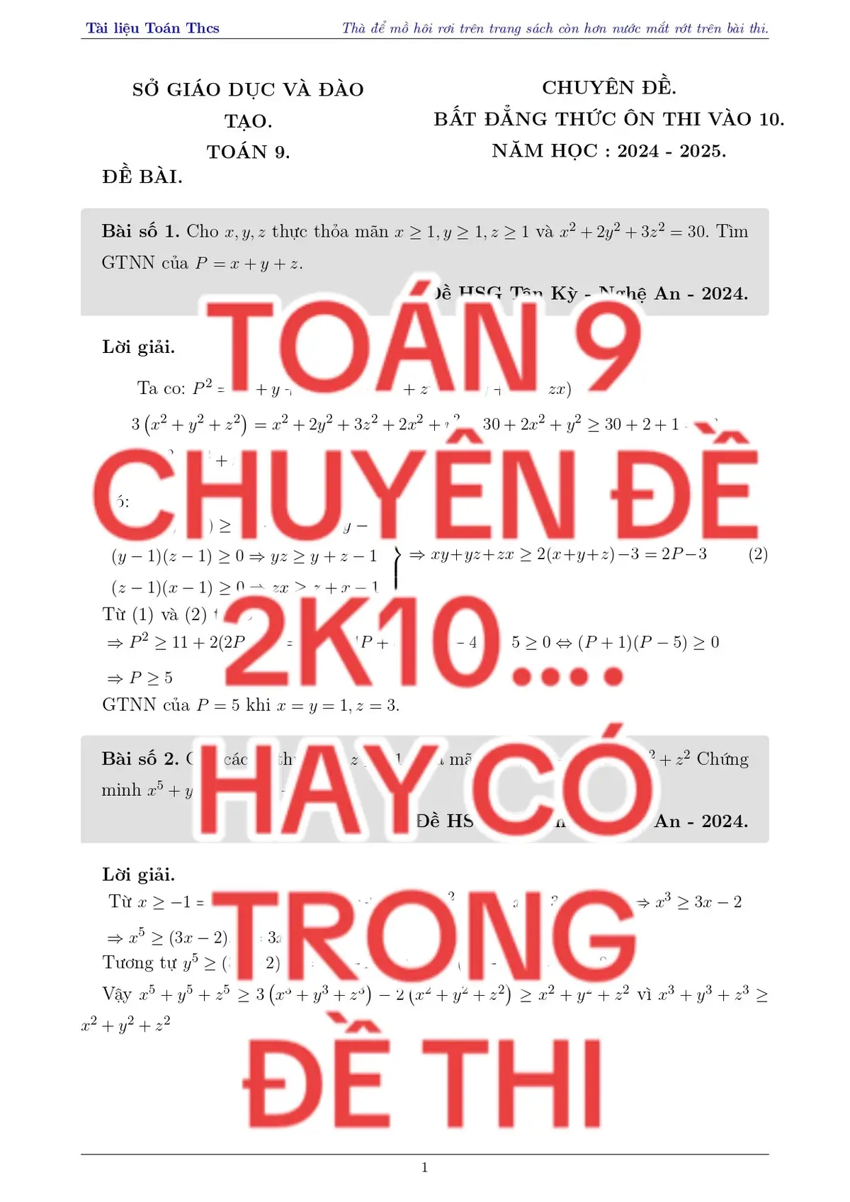 TOÁN 9 - 2K10. #tailieutoanthcs #2K10 #2k10onthivao10 #toan9 #2k10🌻 #hoccungtiktok #LearnOnTikTok #xuhuong 