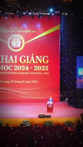 Học viện Hành chính Quốc gia tổ chức khai giảng năm học 2024 – 2025 - Phát biểu của PGS.TS. Lương Thanh Cường, Phó Giám đốc Học viện Hành chính Quốc gia. #ctmnetwork #napa #hch 