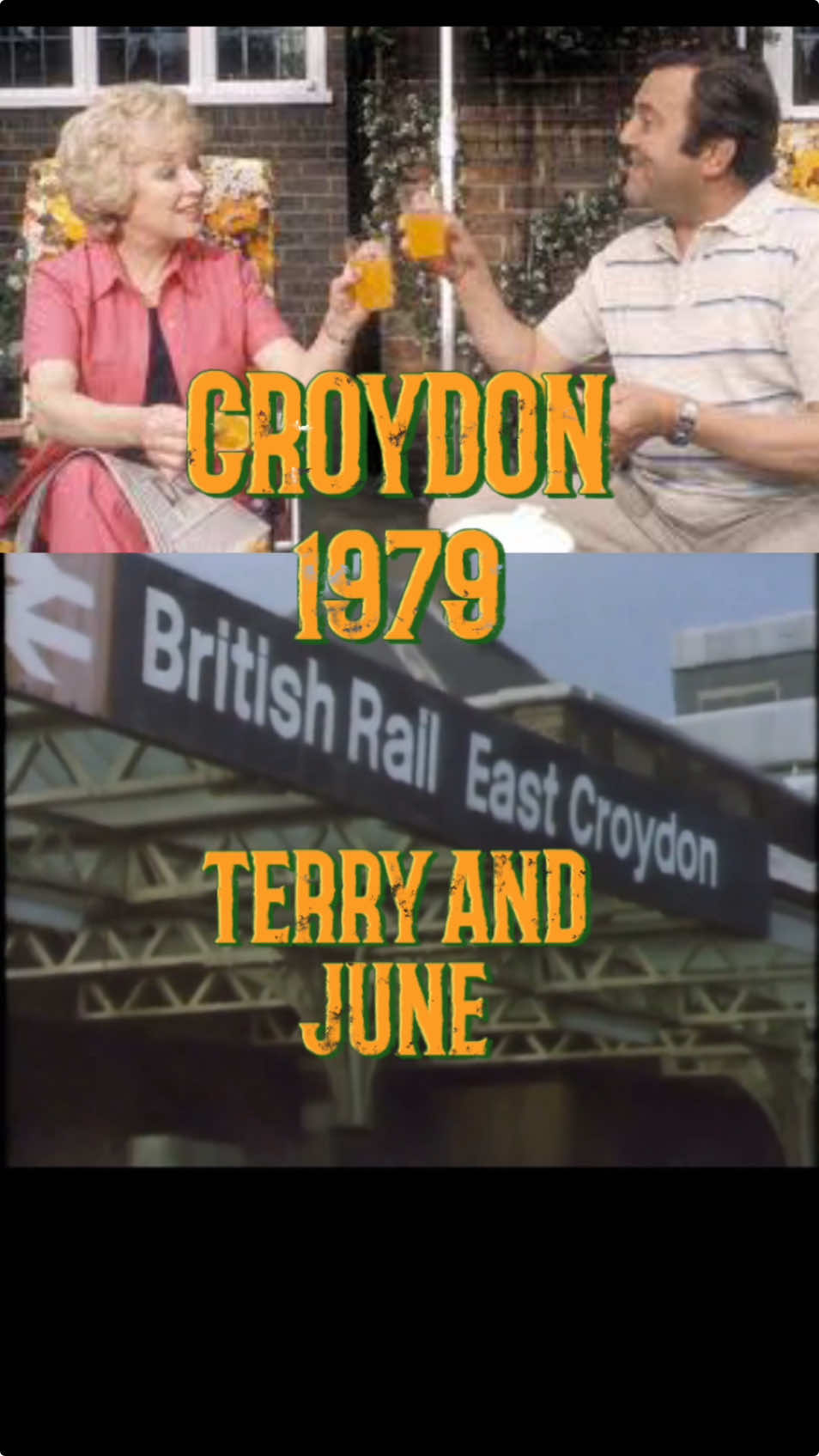 East Croydon Station, the Whitgift Centre & Queens gardens are a few of the famous Croydon landmarks you can see in the intro to this BBC television sitcom called Terry and June. #croydonextra #croydonnews #olduk #vintage 