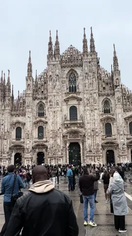 Pigeon craze at the duomo in Milan🇮🇹  I think this always happens since it happened a few times   #milan #pigeons #italy #duomodimilano #fyp #foryou 