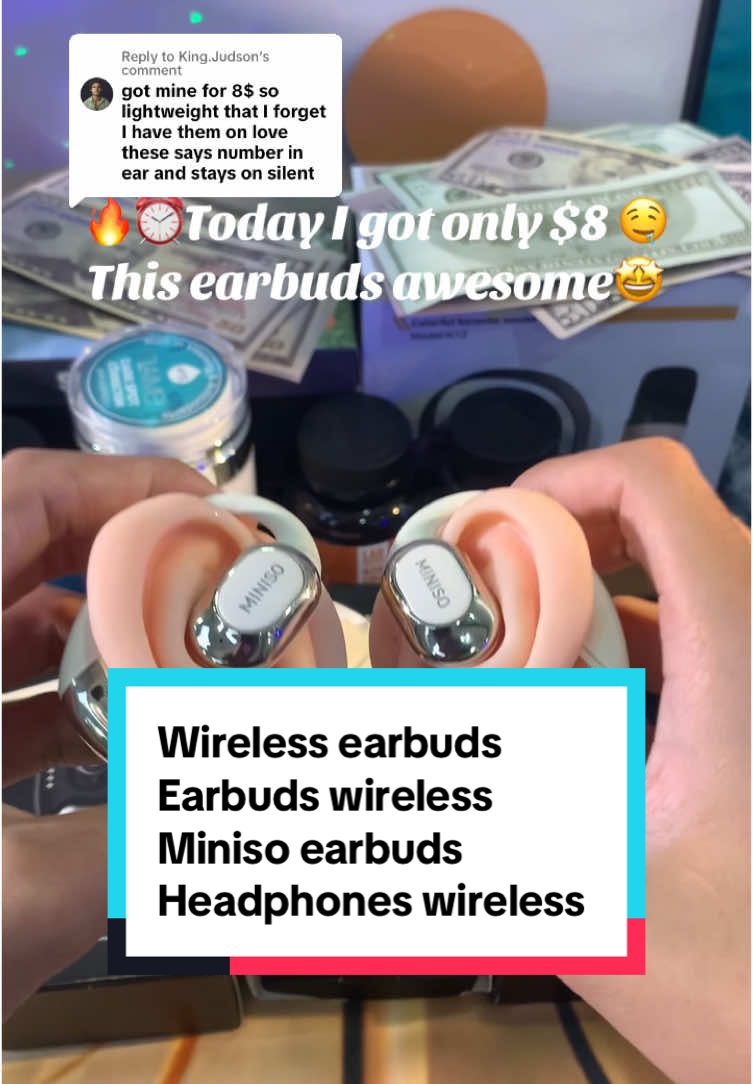 Replying to @King.Judson 🔥⏰‼️Highly recommend this awesome earbuds 👍💯This touchscreen earbuds awesome ‼️works great 😎😎💯#T#Tiktokshopnewarrivalss#sunsetsavingsS#SelfCareh#headphonese#earbudse#earbudswirelesse#earbudsviralh#headphonechallengeh#headphones🎧t#tiktokmademebuyita#airpodsu#unboxingw#wirelessearbudsheadphonesrecommended