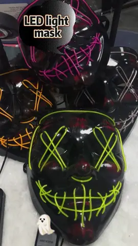 Halloween scary mask #scarymask #mask #halloweenmask #halloween #maskforhalloween #costume #tiktokshop #fyp #fy #fouryou #ledmask #halloween2024 
