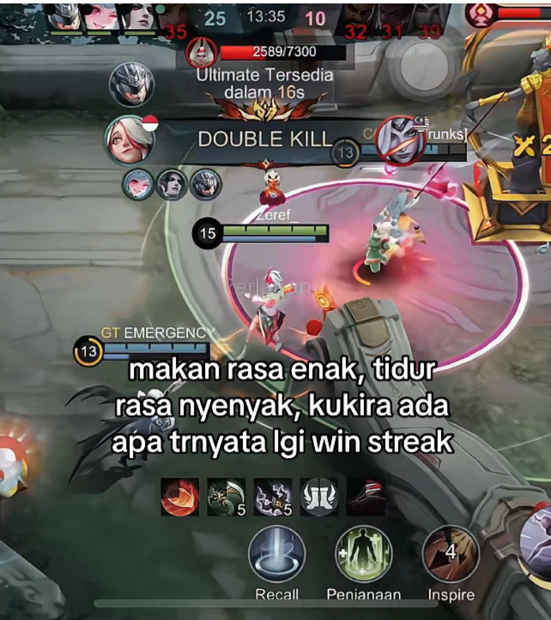 mimpi apa muntun gua dikasi win streak. | #quotesmlbb 