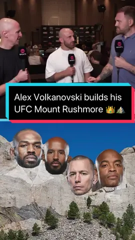 Alex Volkanovski builds his UFC Mount Rushmore 👑⛰️ #UFC308 | Oct 26, 5PM | LIVE on TNT Sports Box Office #UFC #mma #alexvolkanovski #ko #knockout #fight #boxing #mountrushmore #martialarts #jonjones #gsp #silva #dj 