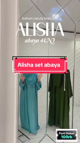 Alisha set abaya, abaya 4IN1 bahan ceruty babydoll tapi tenang aja alisha ini udah full furing jadi gaakan tembus terawang😘✨ #CapCut #abayaceruty #WIBGAJIAN #fyp #foryourepage #fypシ゚ #abayamutiara #abayakekinian #fypシ #foryou 
