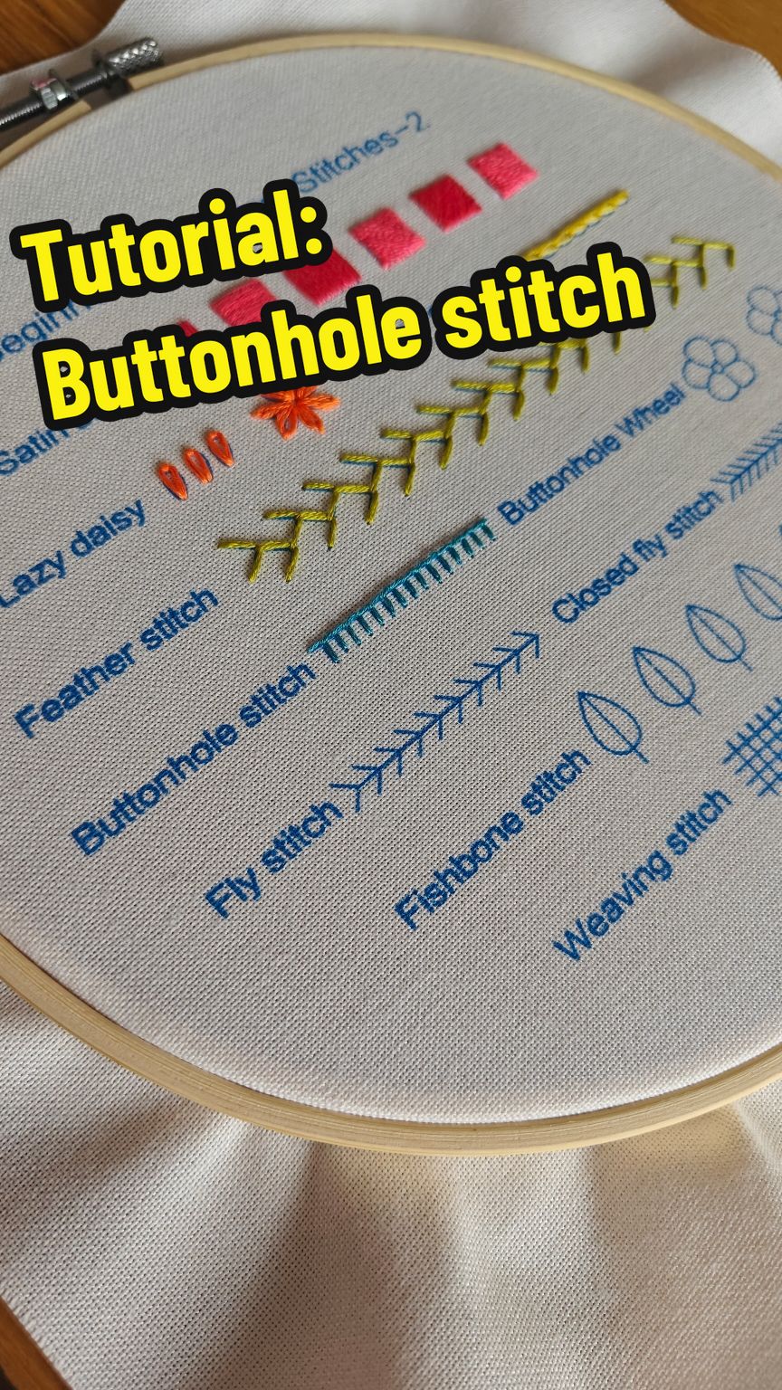 Embroidery tutorial: Buttonhole stitch 🪡 Uses: - Filling - Straight or curved outlines - Finishing edges In this video I'm using 3 strands of thread 🧵 This beginner kit will soon be available for purchase 🫶🏼 Follow or stay tuned for more embroidery stitches 🫶🏼 #SmallBusinessJourney #EmbroideryLovers #WebshopLaunch #crossstitch #satisfying #satisfyingvideo #tutorial #lineart #DIY #tutorials #idea #embroideryideas #embroidery #needlework #embroideryart #stitchingjoy #flower #craftinghappiness #handmadestitches #threadedcreativity #modernembroidery #sewunique #embroiderylove #craftyhands #diystitching #trending #viral #artsy #craft #fyp #fypシ #asmr #calming #fun #funny #aesthetic #explore #explorepage #flowers #inspiration #embroiderydesign