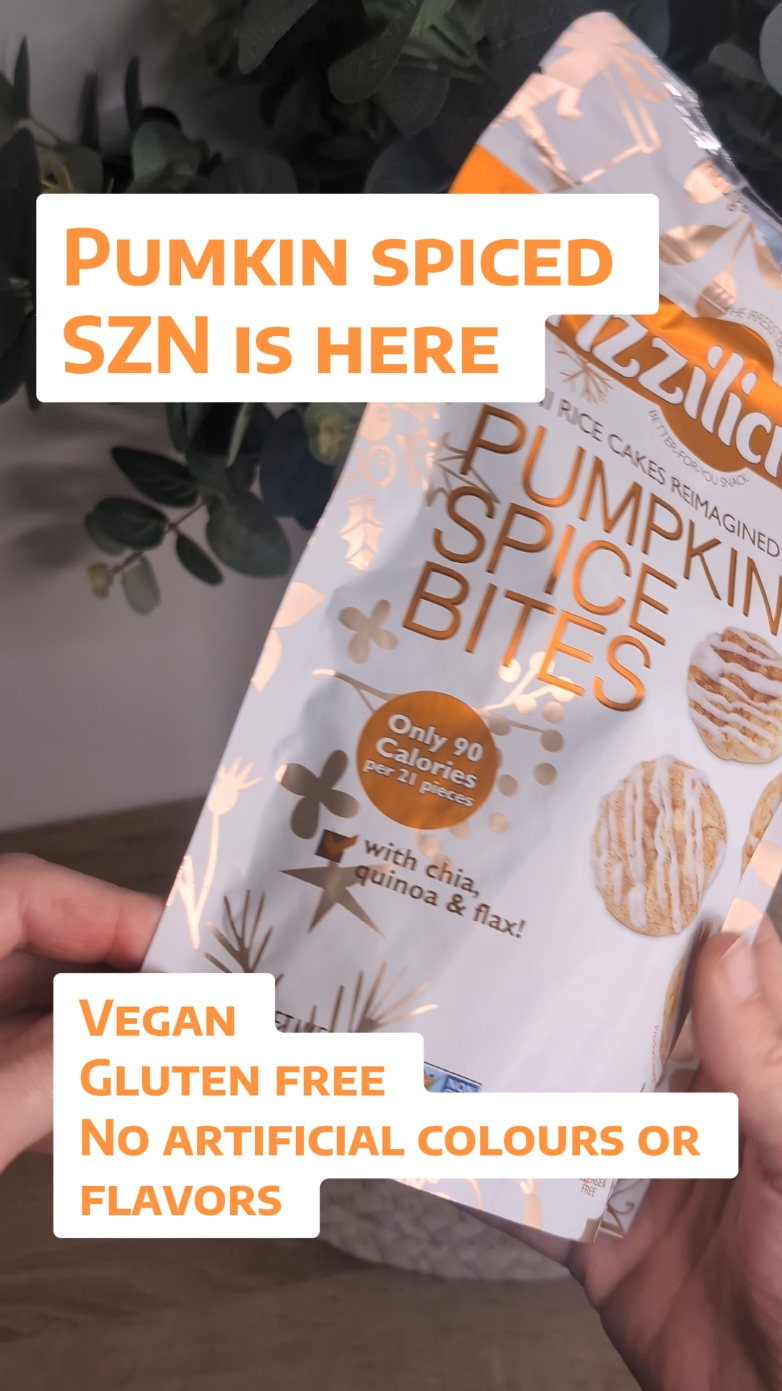 Craving fall flavors? These pumpkin spiced rice cake bites are the perfect healthy snack!  #pumpkinspice  #ricecake  #healthyliving  #SnackTime 
