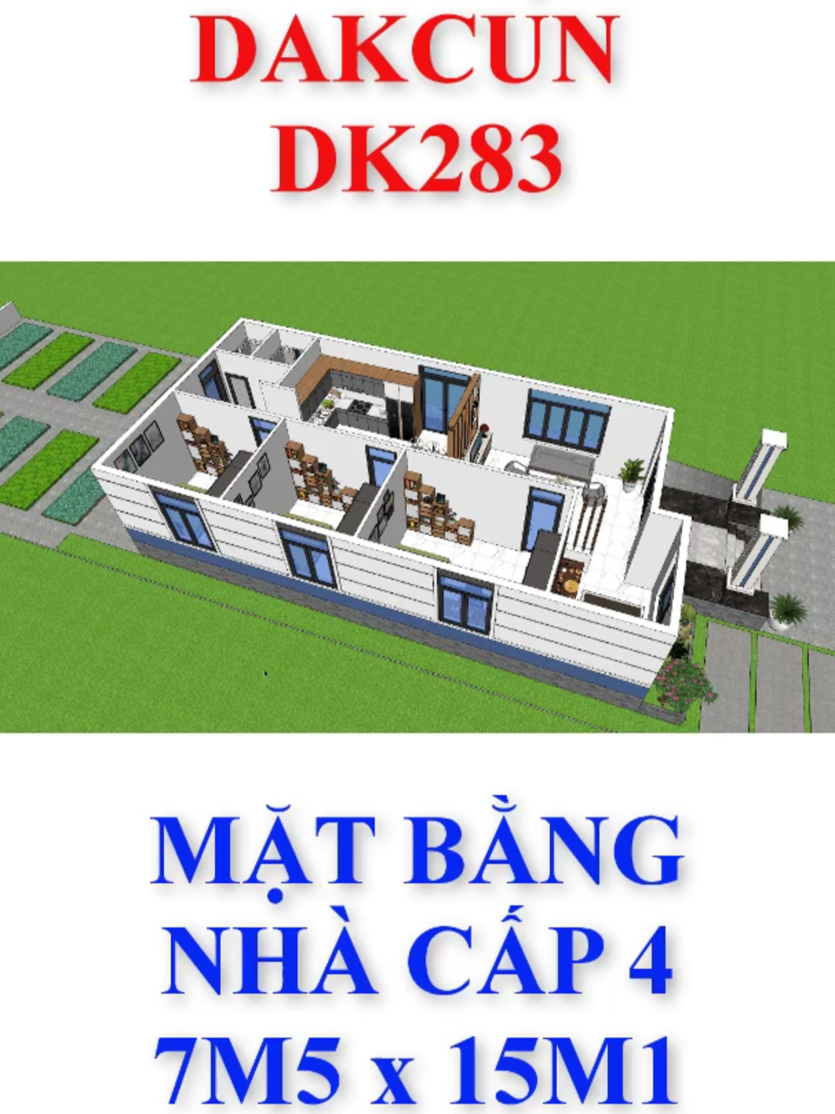 Hồ sơ bản vẽ đầy đủ 2D-3D rồi nhé  #dakcun #nhadepdakcun #thicongtrongoi #matbangnha #nhacap4