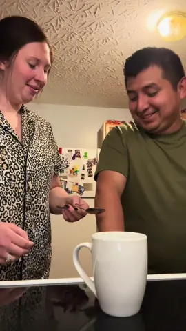 I can’t stop watching and laughing. 😂😂 i saw another couple do this and wanted to see what diego would do. #funny #mixedcouple #prank #cocopowder #mexican #fyp #foryou 