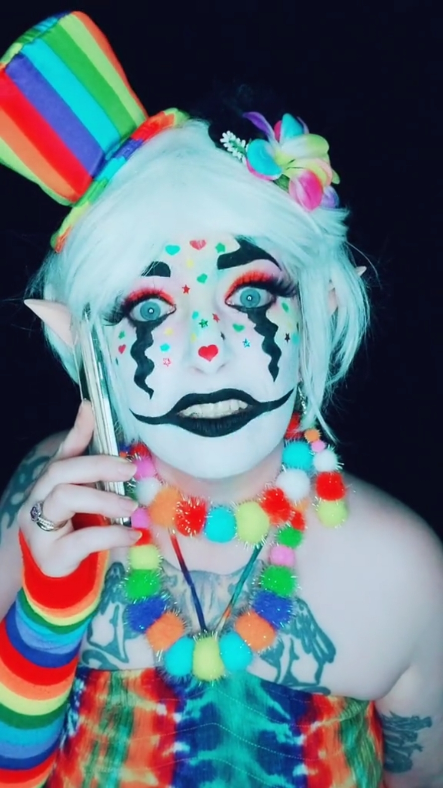 😜 #jazzclown #clown #rainbow #rainbowclown 