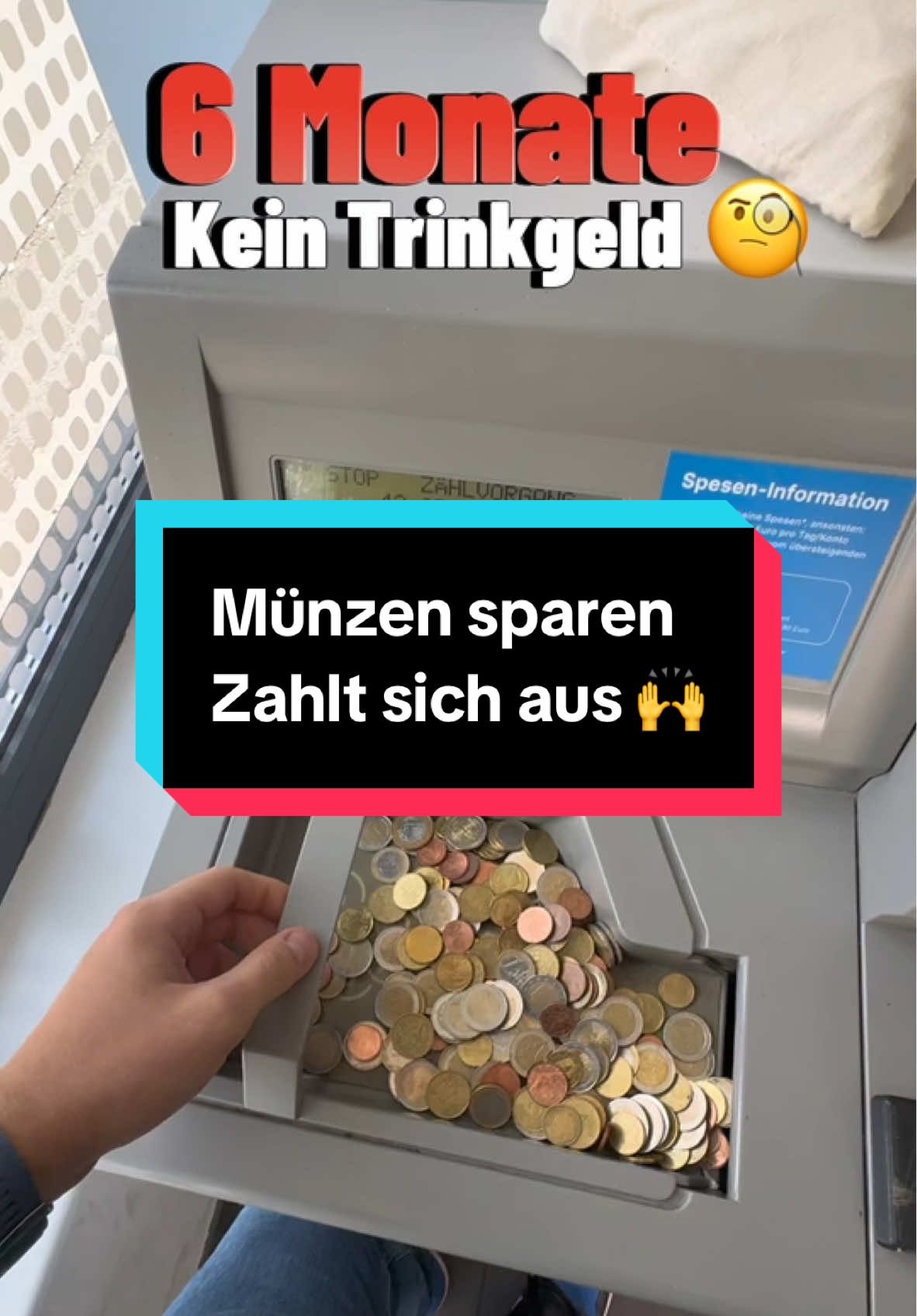 Münzen sparen zahlt sich aus 💰 #geld #trinkgeld #sparen #restaurant #kellner #münzen #storytime #geschichte #spartipps #inflation #reataurant #zukunft #karte 