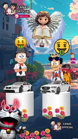 Suneo tham lam cho rằng hai chiếc xe đều là của mình #xuhuong #nobita #doraemon 