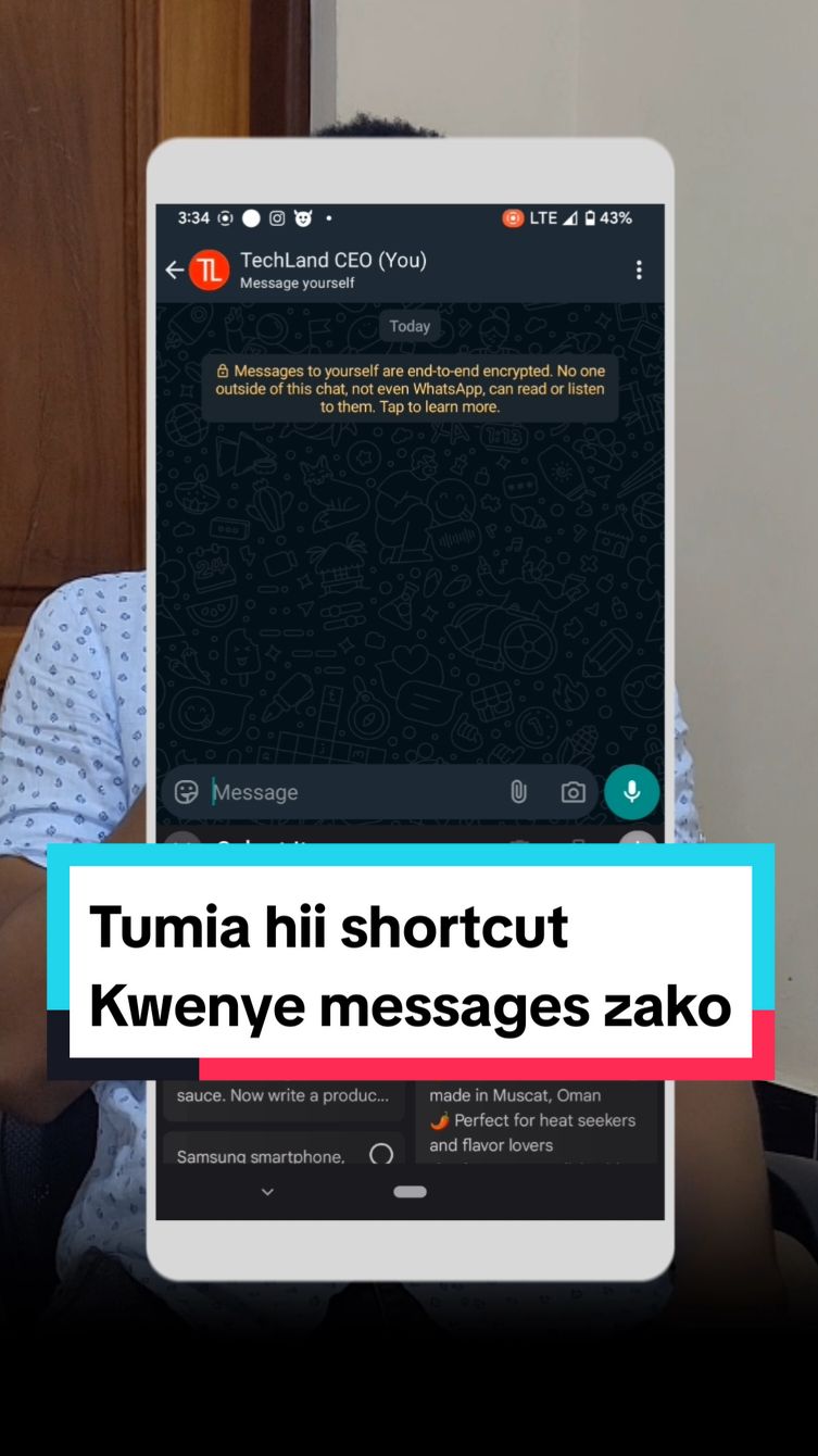 Jinsi ya kutuma message kwa haraka zaidi. How to save messages on your phone.  #smartphone #tips #tipsandtricks #techtok #tiktokviral 