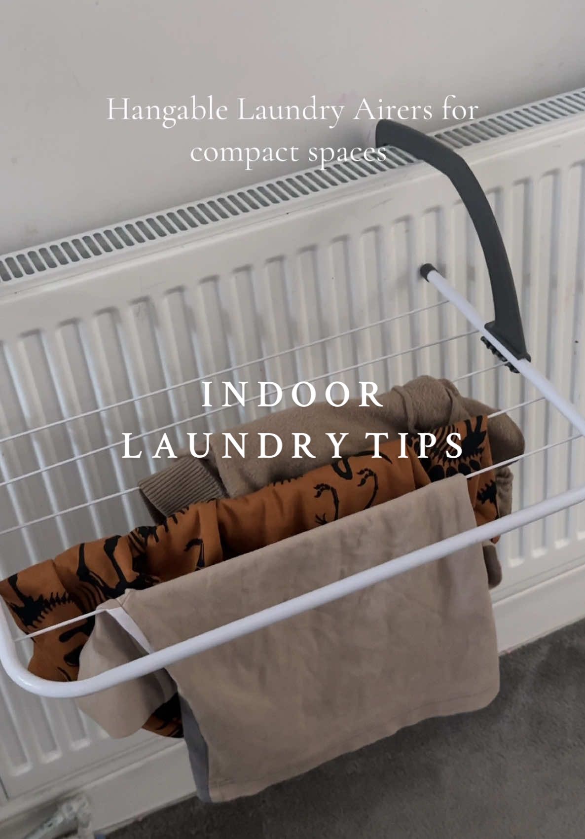 Laundry Tips when drying clothes indors🧺✨ Products linked below🫶🏼 #laundrytips #laundryhacks #laundry #CleanTok #tiktokmademebuyit #flashsale #cleaningtiktok #clothesairer #dehumidifier 