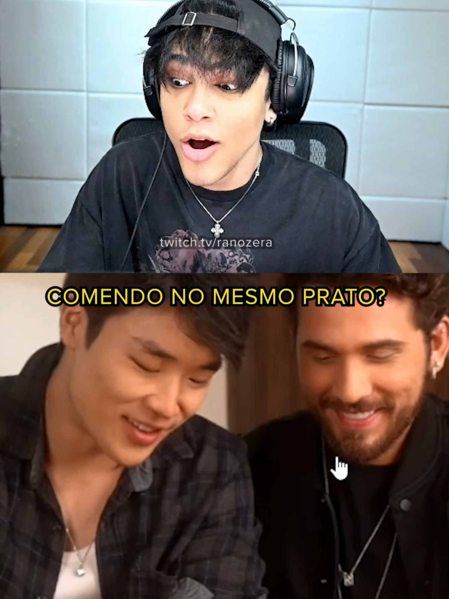 que palhaçada é essa??? gustavo mioto com meu namorado?? #rano #humor #react #arthurpaek