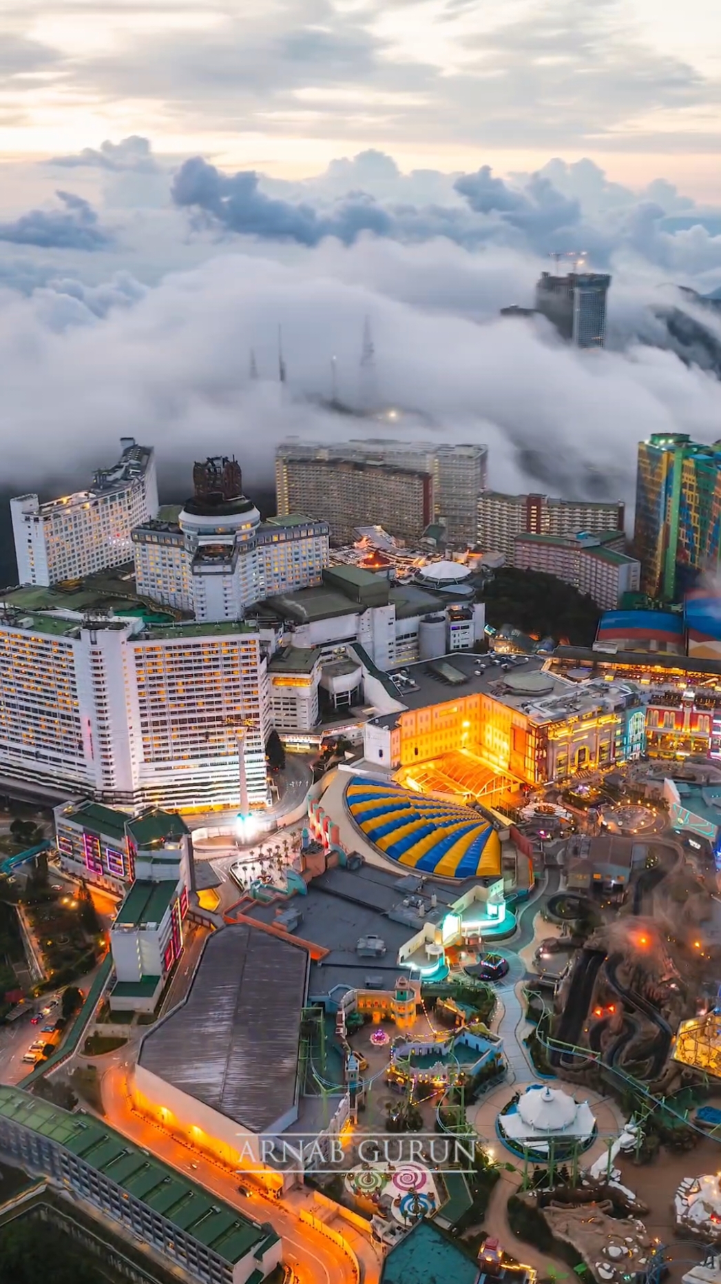 City of Entertainment Genting Highland . DJI MAVIC 3 . #aerial #drone #gentinghighlands #pahang #malaysia #fyp #fypシ #takpernahfyp 