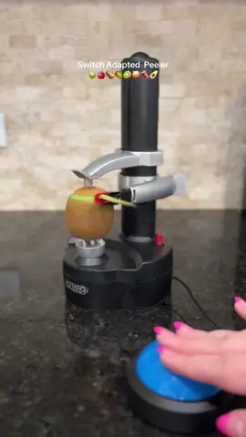 “Look at this! It’s perfect!”  Introducing our switch-adapted peeler—smooth, easy, and accessible for everyone! 🥔🍎 Whether it’s apples, potatoes, or avocados, what can’t our peeler peel? 🥑 It’s a kitchen game-changer, promoting independence for chefs of all abilities. Ready to add it to your kitchen tools? Shop now and experience the difference! #AdaptAbilities #SwitchAdapted #InclusiveCooking #KitchenAccessibility #AdaptiveTools #CookingForAll #IndependenceInTheKitchen #PeelerMagic #InclusiveLiving