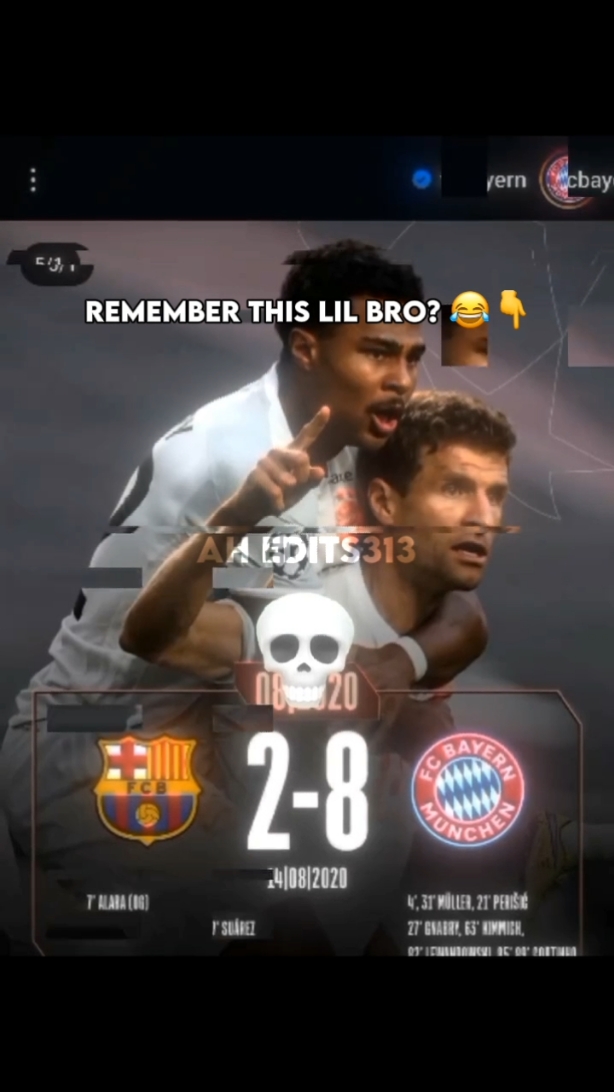 Bayern Owns Barca 🔴⚪🔥 - - - - - #tiktok #football  #Soccer  #footballers  #bayern  #barcelona  #messi  #ronaldo  #cr7 #cristiano #bayernmunich