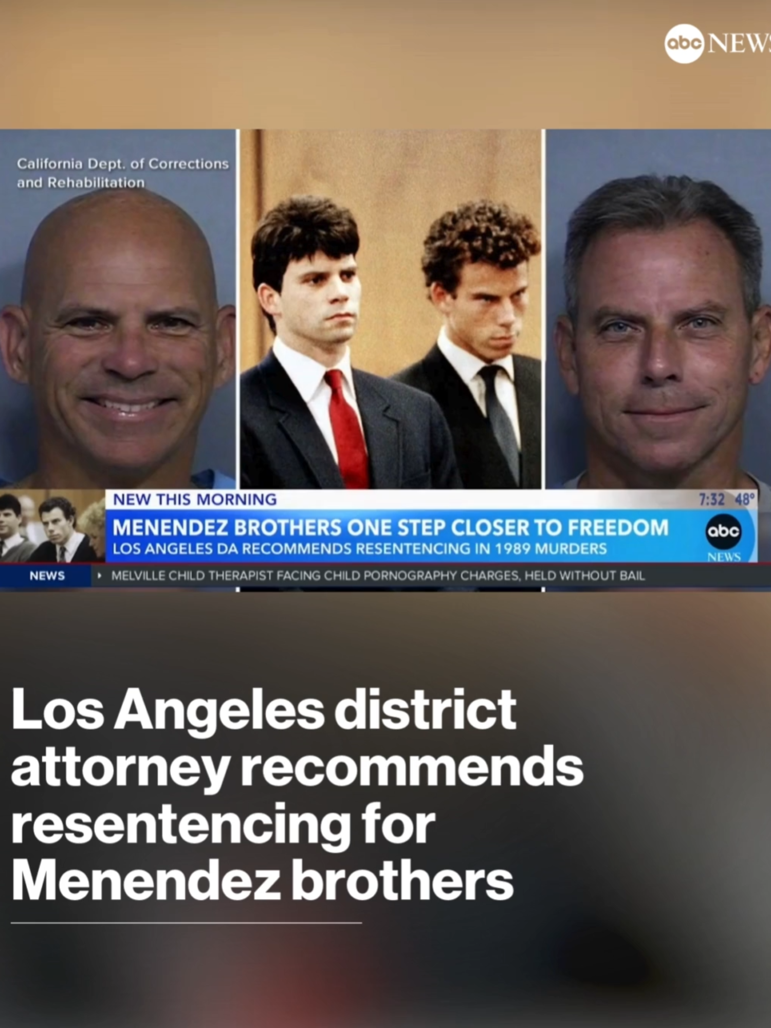 Los Angeles County DA George Gascón has recommended resentencing for Lyle and Erik Menendez, who are each serving life in prison without parole for the 1989 murders of their parents in the family’s Beverly Hills home. The attorney for Lyle and Erik Menendez said he thinks the brothers are 