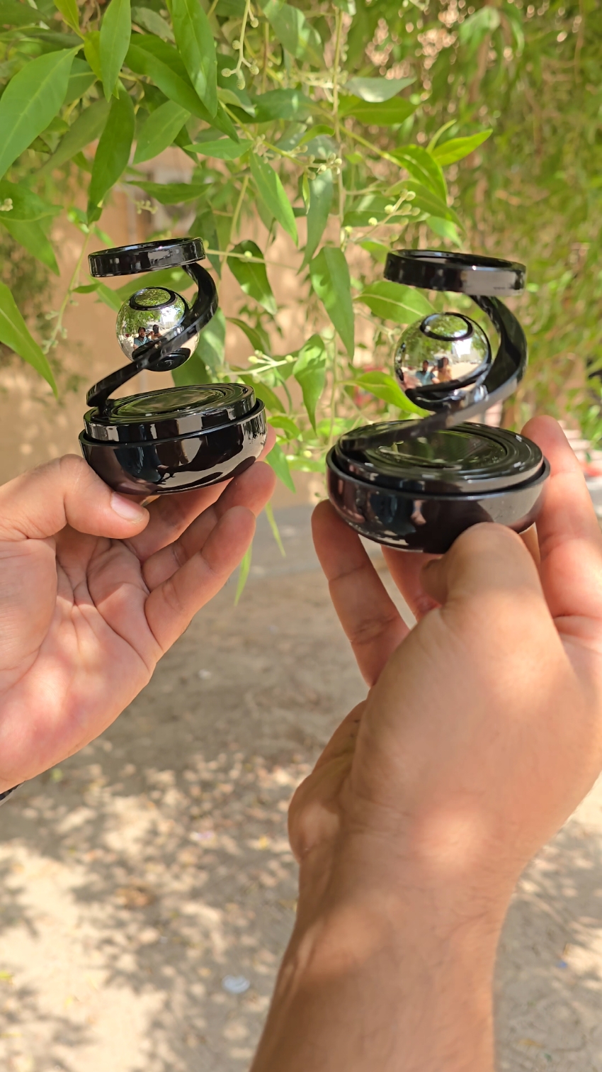 Car Air Fresheners Solar Powered Rotating Planet Purifier,Solar Energy Aromatherapy Diffuser with Galaxy Interstellar Ball for Interior Autorotation Decor Accessories #foryou #achayanarmy555 #zamzamelectronics 
