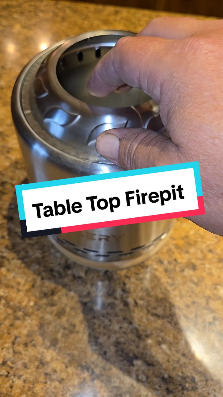 Ogery Table Top Firepit. Stay warm or roast marshmallows it'll come in handy for me. #camping #campinggear #firepit #campfire #tabletopfirepit #campingsupplies #falldealsforyou #tiktokmademebuyit 