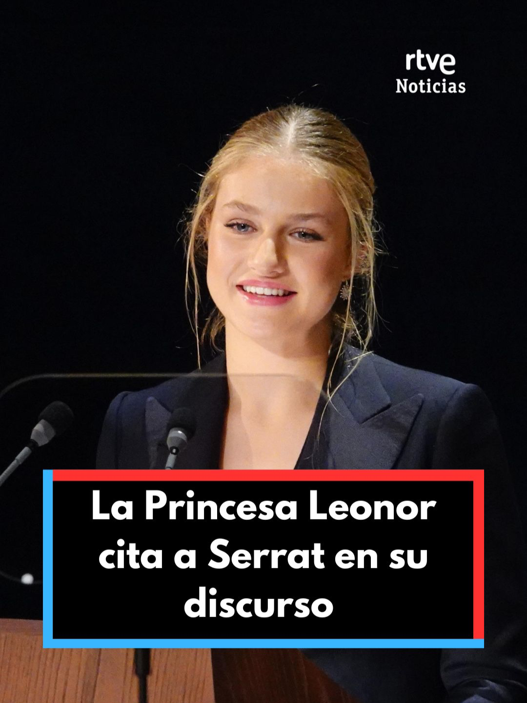 La princesa Leonor ha dedicado unas palabras a Serrat en los Premios Princesa de Asturias: 