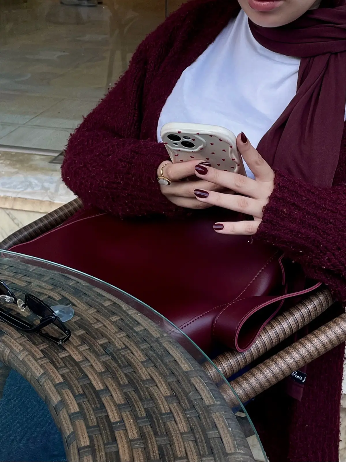 #outfit #burgundy #autumn #wintervibes 