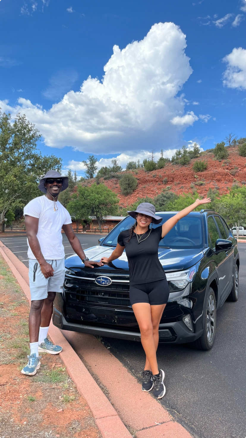 We are LOVING our new Subaru Forester from @Subaru of America, Inc. 😍 #sponsored Quick, true story - the first time we took a road trip to Sedona in our old sedan, we almost didn’t make it! 😅 That drive up the mountains is NO joke and we learned quickly. Luckily, that’s not a problem anymore with our Subaru Forester!!! Our trusted SUV made it to Sedona with no problems this time 🙌🏽 Where should we go next?? #SubaruForester